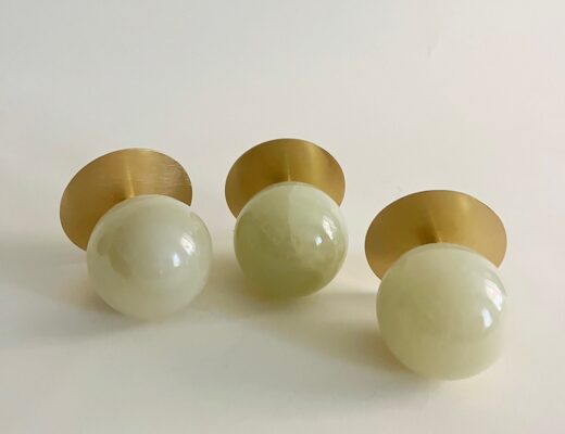 krog - messing - marmor - hooks - knobs - green - light - danish design - scandinavian - crafts -